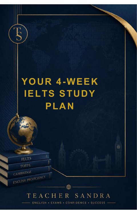Four-Week IELTS Study Plan cover
